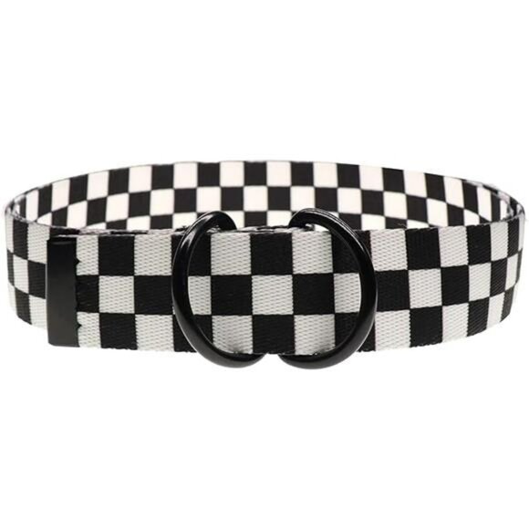 Canvas web belt double d ring buckle adjustable casual belt for jeans shorts pan - Picture 7 of 7